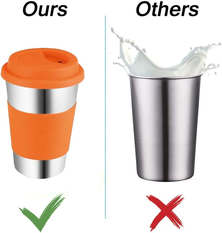 Best Deal Stainless Steel Cups with,Vermida Metal Cups for Kids (12oz) Best Deal Product Stainless Steel Cups with,Vermida Metal Cups for Kids (12oz)