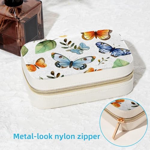 Boîte à bijoux compacte pour organiser bagues et colliers sans nœuds