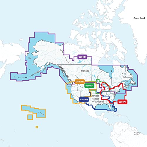 Image of Garmin 010-C1291-00 Navionics Vision+ U.S. East - Lakes, Rivers and Coastal Marine Charts microSD /SD and One-Year Subscription