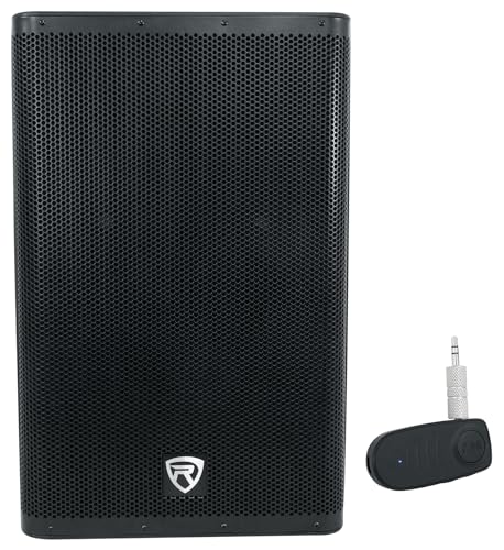 Rockville DX15 oh:15C` 2000bg s[N / 500bg RMS Class-D Power Active DJ PA Xs[J[ A2BT [d Aux to Bluetooth A_v^[  z[ v I[f