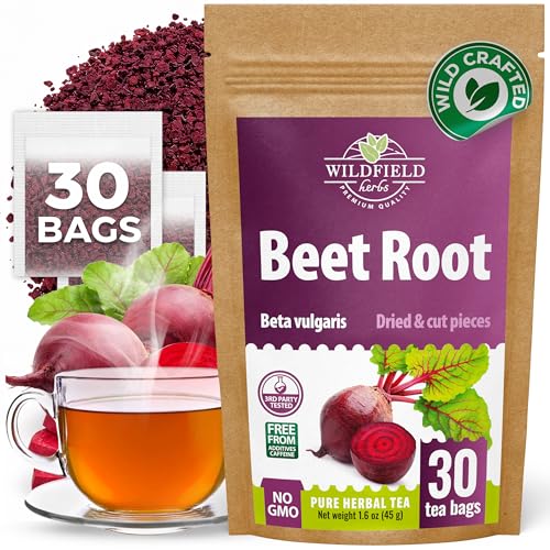 Image of 30 Bags Beet Root Herb Tea Osha (Beta Vulgaris) - 30 Count 1.5g Herbal Bags Raiz Osha