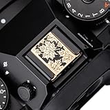 DBZZ カメラ用ホットブーツカバー、富士X100Vi用XT5用 XT4用XT30用XT20用XT3用XE4用XPRO3用ホットブーツカバーシャッターボタンに適用 (leaf brass cover)