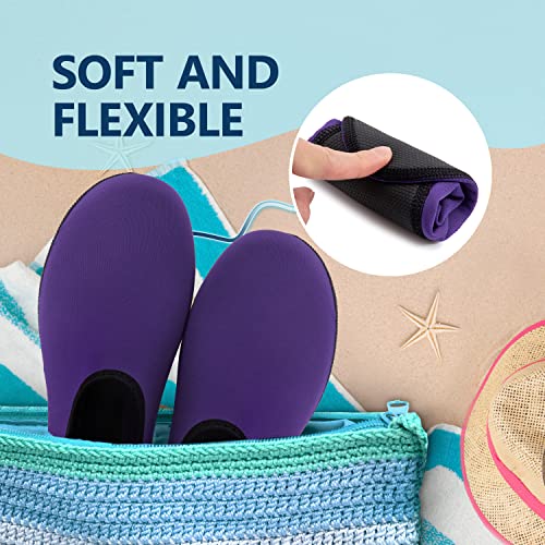 Image of JACKSHIBO Water Shoes for Women Men Quick-Dry Swim Shoes Beach Water Socks | Aqua, Swimming, Yoga, Surf, River, Lake, Kayak, Pool Socks, Cruise Essentials, Sport, Adult, Unisex, Cute, Barefoot, Vacation