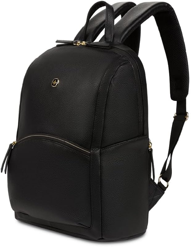Mochila para portátil Serenity Luxe para mujer, la bolsa para portátil se adapta a la mayoría de los portátiles de 13 pulgadas, negro, 16 pulgadas