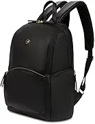 SwissGear Serenity Luxe Women's Laptop Backpack, Laptop Bag Fits Most 13-Inch Laptops, Black, 16 Inches