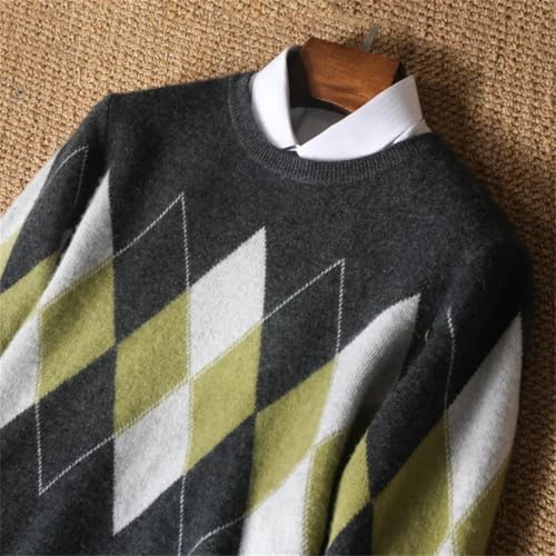 Men’S Crew Neck Sweater Knitted Jumper Long Sleeve Knit Basic Sweaters3