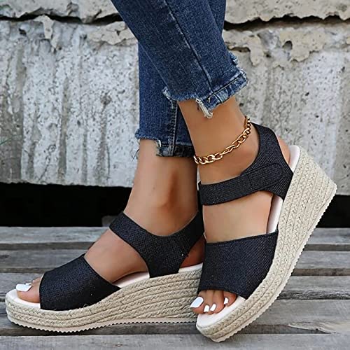 Sandals For Women Summer Dressy Flip Flops Casual Heeled Low Heel Beach High Heel Chunky De Verano Womens Sandals #TOP1