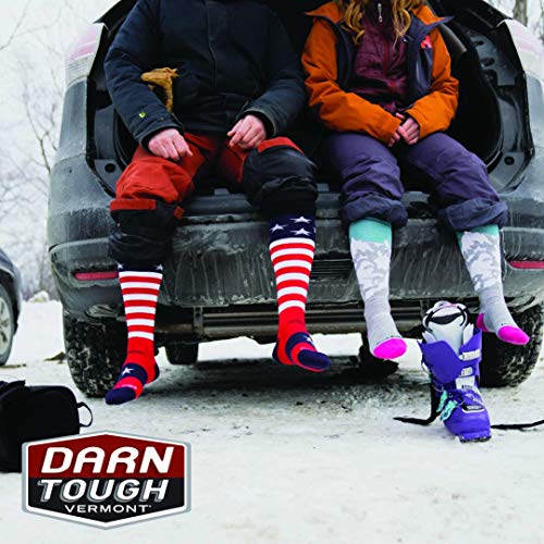 DARN TOUGH (Style 1824) Women's Yeti Snow Sock - Glacier, Large - Thumbnail 5