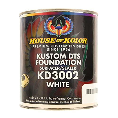House Kolor Kustom DTS Epoxy Surfacer Sealer Kit, White, Pt# Kd3002