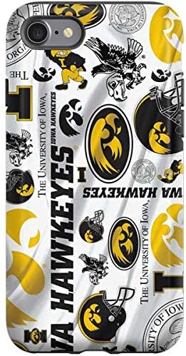 Skinit Pro Phone Case Compatible with iPhone SE (2nd & 3rd Gen) - Officially Licensed University of Iowa Hawkeyes Distressed Logo Design