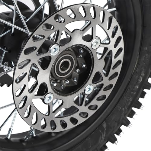 Pneu de Bord de Roue Arrière de 12 Pouces, Bord de Roue Arrière 80/100-12, Essieu de 15 Mm, Pignon 420 41T pour Apollo, SSR, XR, CRF Dirt Pit Bike, Tao Kayo TSD 110 TD 125