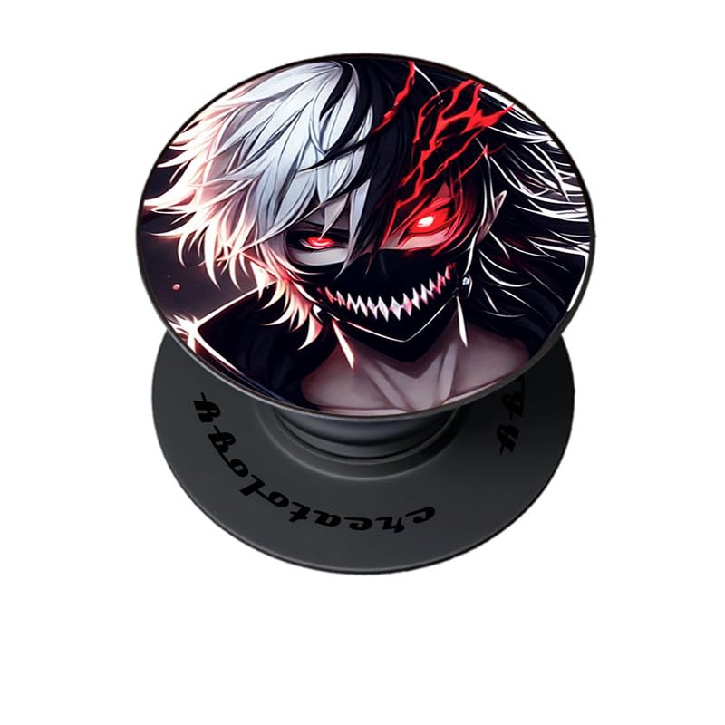 creatology® Phone Grip Case Holder Anime Printed Compatible with Samsung, iPhone, ONEPLUS & More Phone Cases – Anti-Drop, (D13) One-Handed Use, Phone Stand-image-26