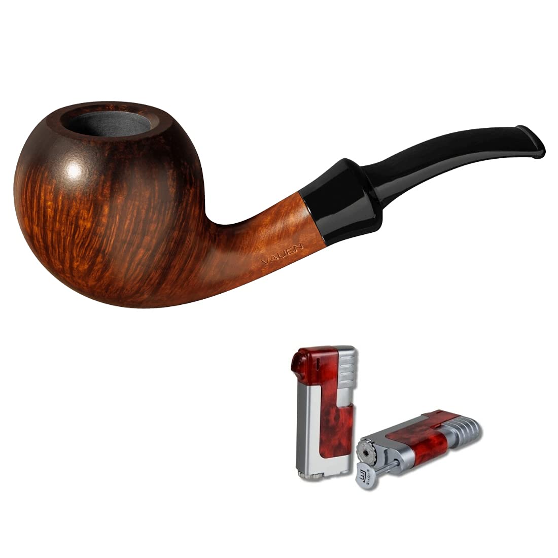 Vauen Pfeife Vintage 1077 + Necuma Pfeifenfeuerzeug