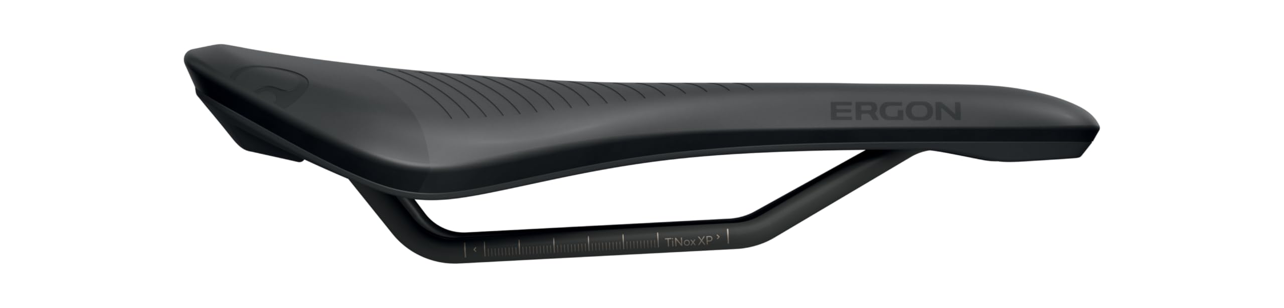 Ergon SRS Comp Road Herren Fahrradsattel, Nylonschale und TiNox XP Schienen, Schwarz, Größe S/M