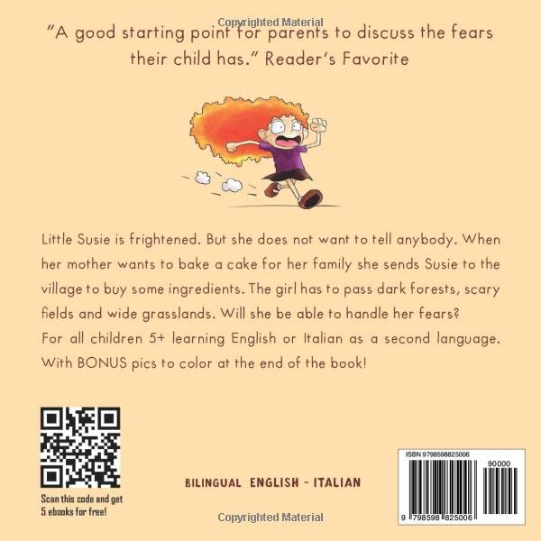 Don't Be Scared! - Non abbiate paura!: Bilingual Children's Picture Book English Italian with Pics to Color (Kids Learn Italian) - Image 2