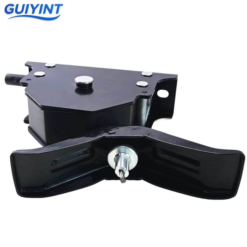 Guiyint RV Spare Tire Winch with Steel Cable - Compatible with Lippert Components 159056; Heavy-Duty; Corrosion-Resistant; Easy Installation (Black)