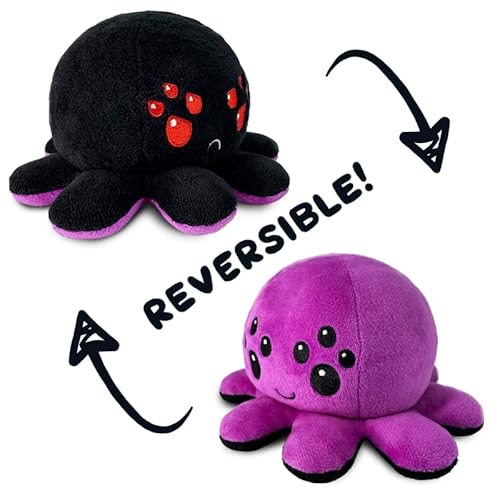 image for TeeTurtle - The Original Reversible Spider Plushie - Purple + Black - 
