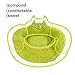 Jiupety Hundebett Katzenbett Flauschig, Donut Hundebettn Grosse Hunde, Orthopädisches Hundebett Hundehütte Indoor, Hundekorb Größe L (69 x 69 x 36 cm), Cartoon Dog Bed, Grün
