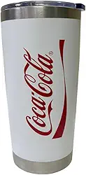 Haüskraft- Copo térmico com tampa Coca- Cola branco 500ml