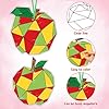 BeYumi Coloring Apple Craft Kit - 83Pcs Back to School Color Your Own Apple Kit End of Year Student Gifts First Day of School DIY Geometric Apple Cards Classroom Party Activity Decor #2