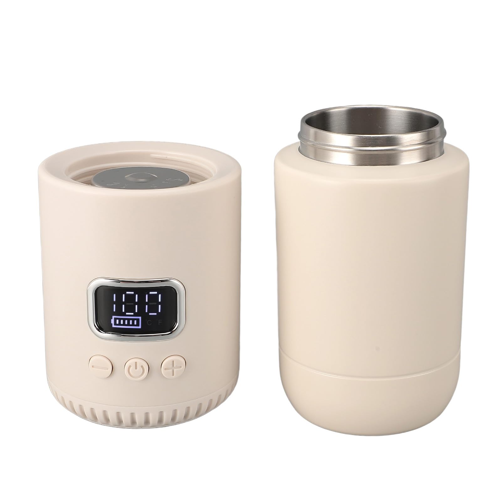 Przenośny Podgrzewacz do Butelek, Przenośny Podgrzewacz do Mleka 400 Ml dla Dziecka, Szybkie ładowanie 18000 MAh, Przenośny Czajnik Elektryczny Podróżny
