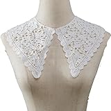Facile à assortir : notre col en dentelle avec broderie florale en noir et blanc classique polyvalent est élégant, élégant et facile à regarder, parfait avec vos robes, tricots, chemisiers, vêtements sans col et plus encore.