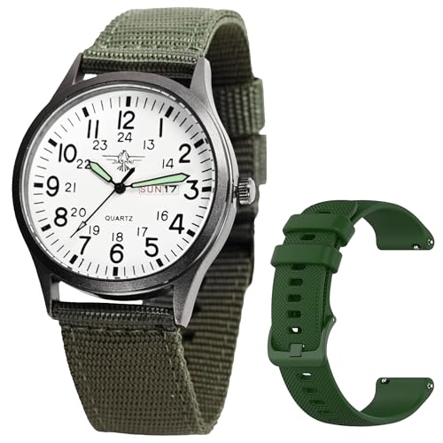 Image of Gosasa Unisex Military Watches Sport Textile Nylon Strap Stylish Men Watch Luminous Fashion Watches Analog Display Quartz Waterproof Casual Wristwatch