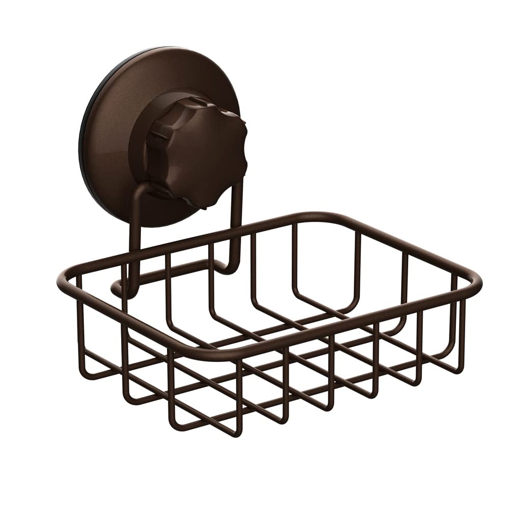 SANNO Suction Cup Soap Holder Soap Dish Saver Tray Bar Soap Rack Sponge Holder for Shower Wall Bathroom