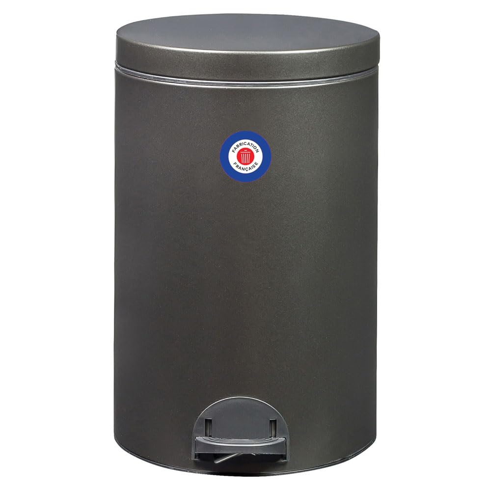 ROSSIGNOL Poubelle de cuisine, Poubelle 20L, Poubelle à pédale, Fabrication française, Seau intérieur amovible avec anse, Pratique ELORA