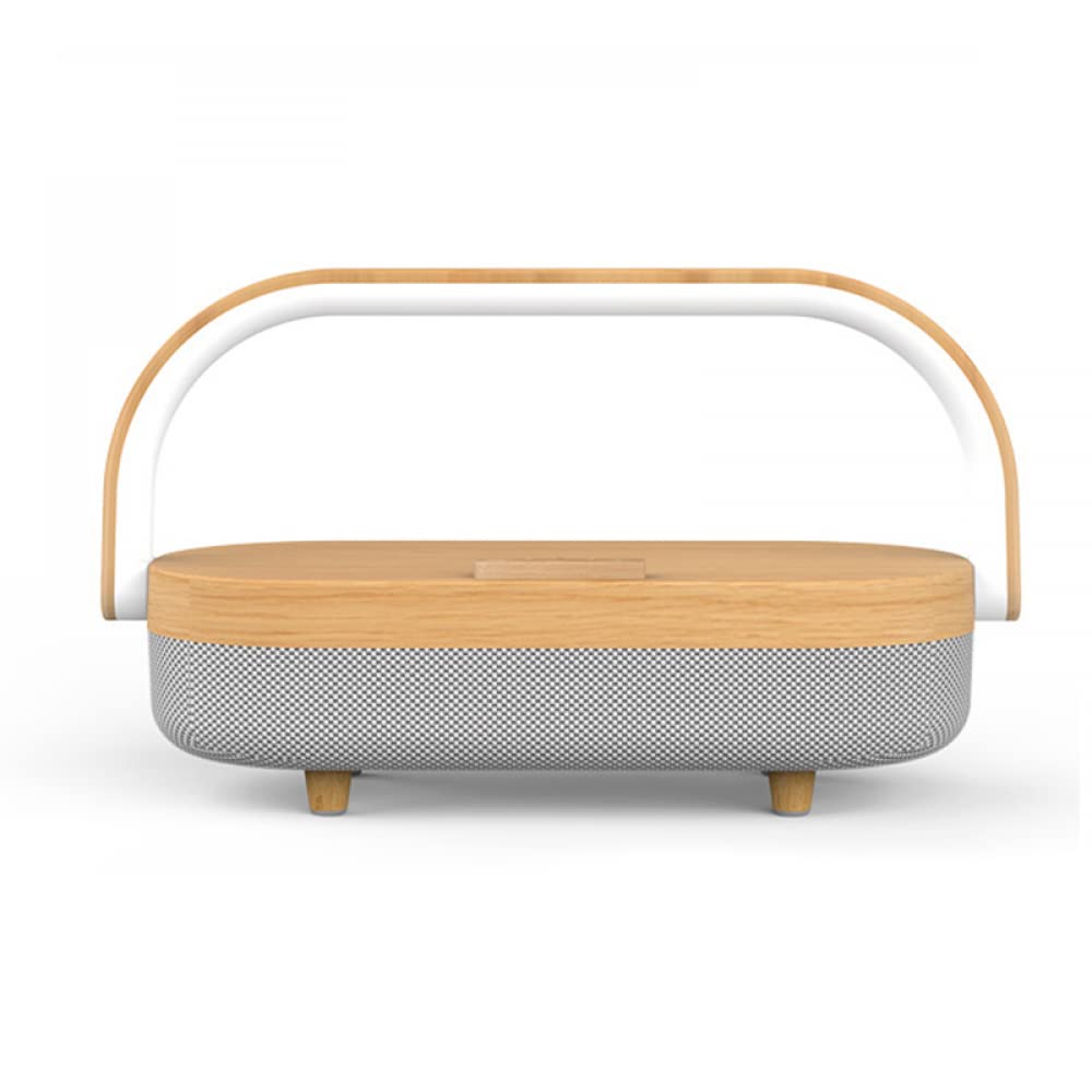 BERO LáMpara Multifuncional con Sensor De Carga InaláMbrica, LáMpara De Sobremesa para El Dormitorio, LáMpara De Cabecera con Audio Bluetooth para Cargar El TeléFono MóVil-001