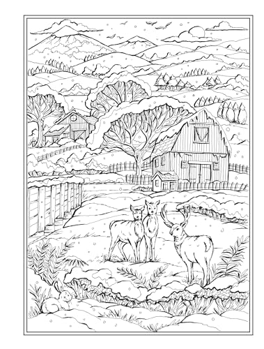 Creative Haven Country Charm Coloring Book