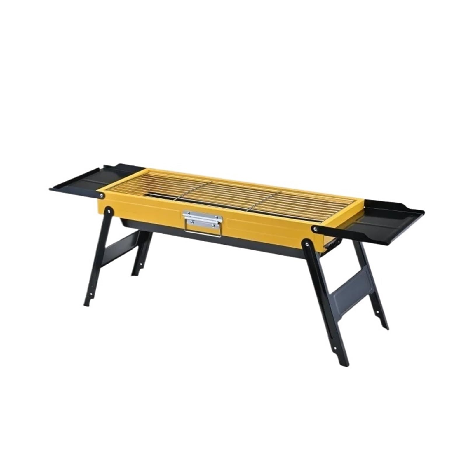Barbecue Grill Portable Outdoor Camping Yellow Foldable Barbecue Grill Smokeless