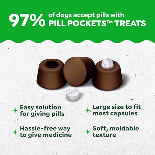 Image of Greenies Pill Pockets for Dogs Small Size, Tablet Pill Treats for Dogs, Hickory Smoke Flavor, 3.2 oz. Pouch