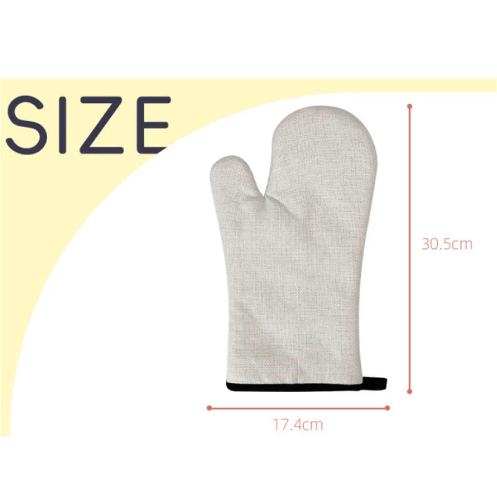 MRKU Backhandschuhe, Ofenhandschuhe, Küchenhandschuhe für die rechte Hand, Haushalts-Isolierpads, Hitzeschutz-Topfuntersetzer
