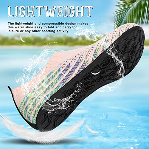 Image of ANLUKE Womens Mens Water Shoes Barefoot Quick-Dry Aqua Socks for Beach Swim Surf Water Sport
