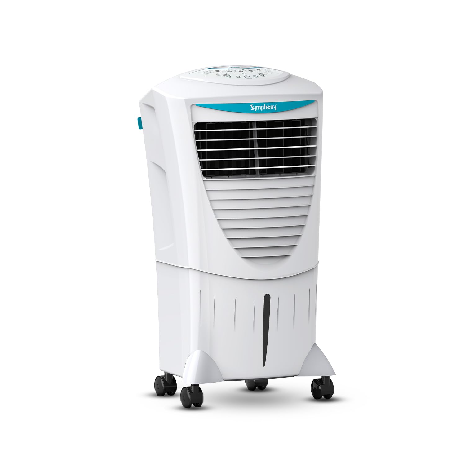 Symphony Hicool i Personal Air Cooler for Home with Remote with Honeycomb Pad, Powerful Blower, i-Pure Technology and Low Power Consumption (31L, White)