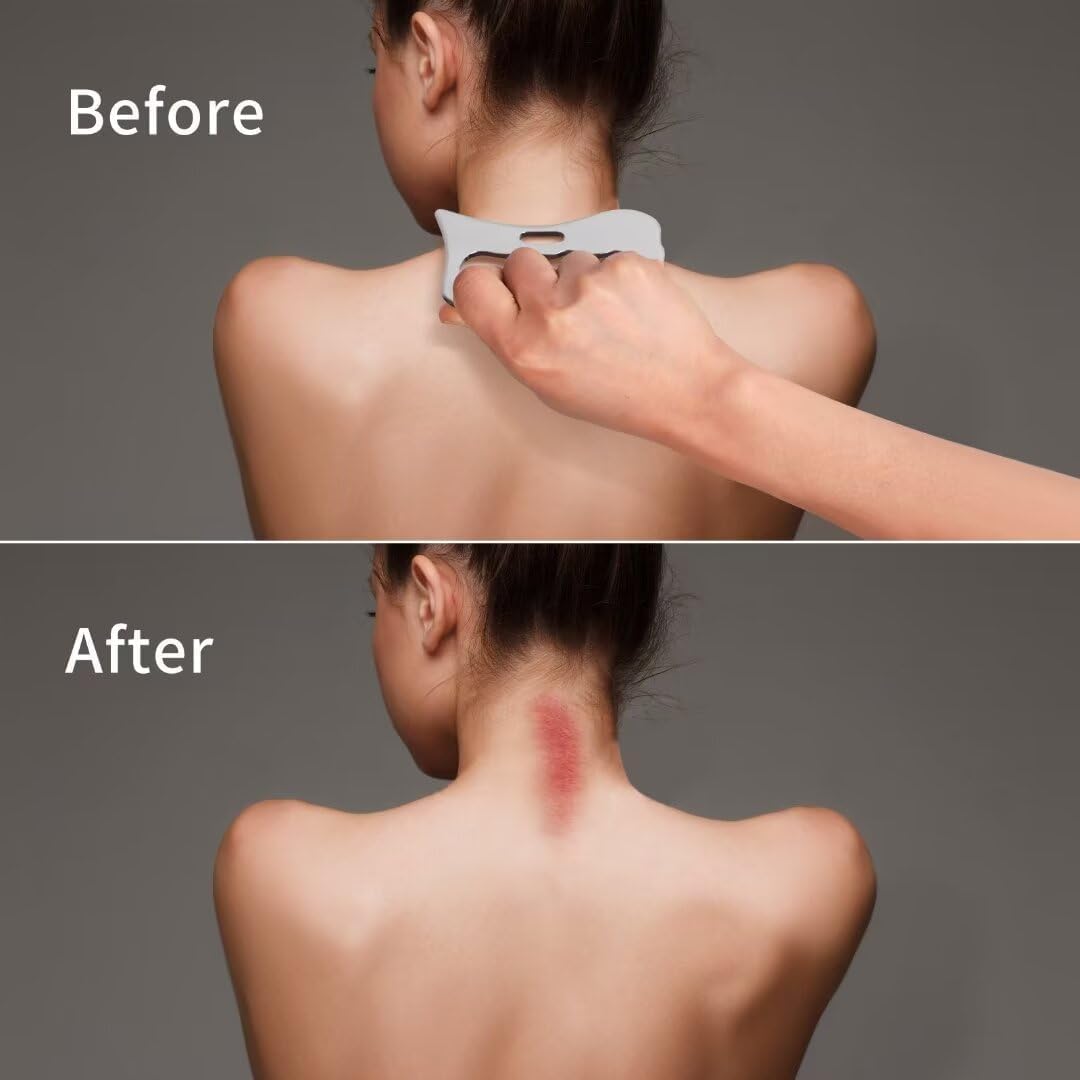 Healthandwealth ™ Guasha Massage Equipment, Grade Stainless Steel Scraping Tool for soft tissue upgradation Healthandwealth ™ Guasha Massage Equipment, Grade Stainless Steel Scraping Tool for soft tissue upgradation