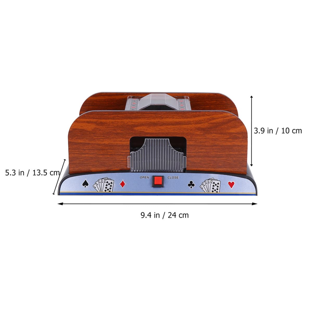 Mélangeur Automatique de Cartes à Jouer Électrique, Bois et Plastique