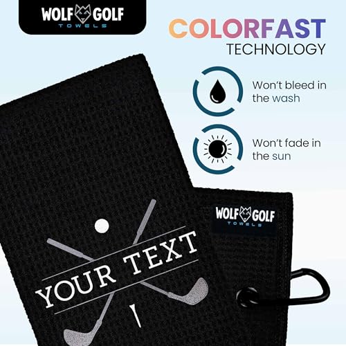 Image of Personalized Golf Towel | Personalized Golf Towels for Golf Bags | Custom Golf Towel Golf Gifts | Golf Towels for Golf Bags for Men or Women