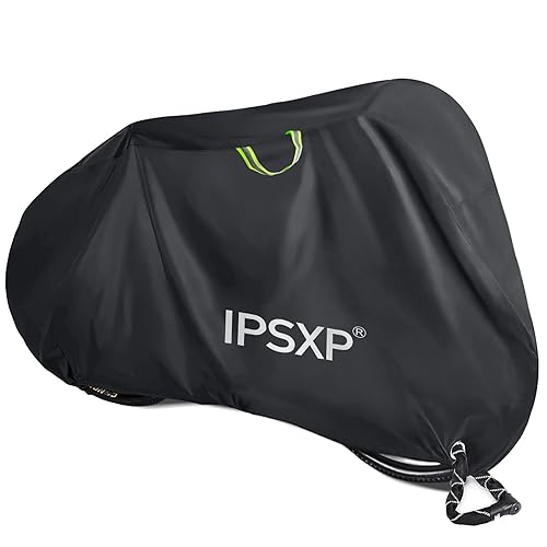 IPSXP Housse Vélo,Tissu Oxford 210D Epais Noir Bache Velo Exterieur