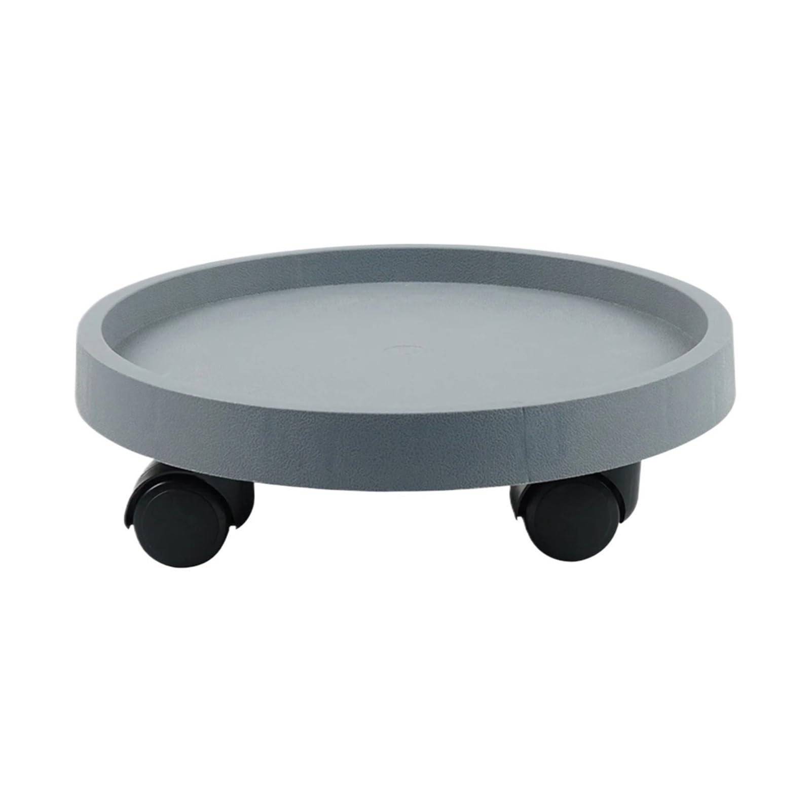 BOJHGO 1Pcs Round Movable Planter Tray With Wheels Multi-Purpose Moving Potted Plant Tool For Plants Gardening(Grey,36cm)