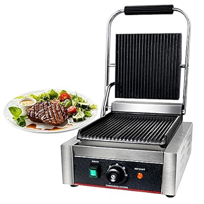 Kontaktgrill Sandwichmaker Sandwichtoaster, 1800W Sandwich-Maker mit Temperaturregelung, mit Aus abnehmbarer…