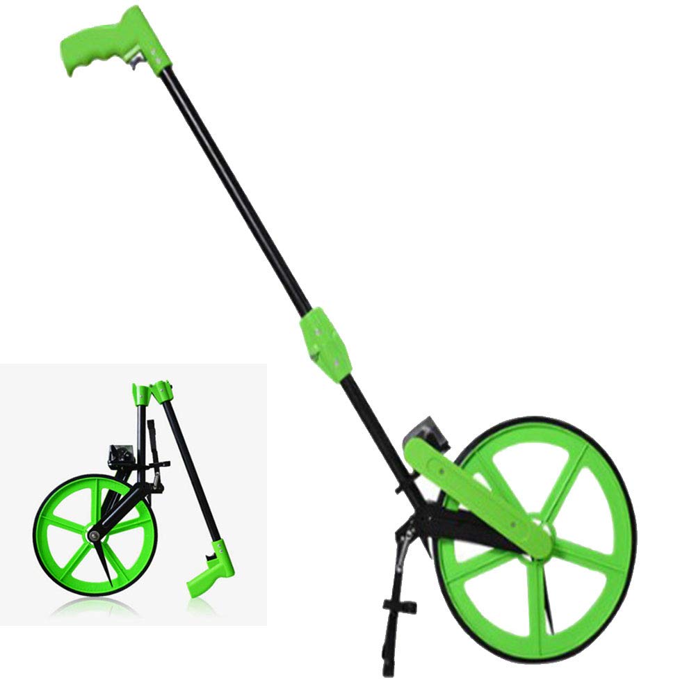 Rueda De Medición Rueda Plegable Caminadora, Rueda De Medición De Distancia Digital Mecánica Con Freno De Mano Herramientas De Medición Para Trabajadores De Constructores De Terrenos Viales