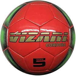 VIZARI Sports Cordoba - Balón de fútbol para niños y adultos, 5 colores, color rojo, talla 3 3 VIZARI Sports Cordoba - Balón de fútbol para niños y adultos, 5 colores, color rojo, talla 3