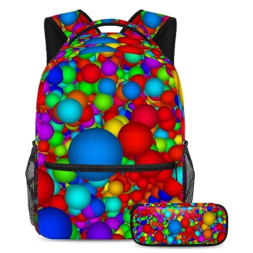 Sacs à dos et trousse scolaires multicolores pour étudiants et adolescents
