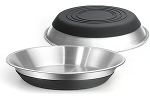 Shallow Dog Food Bowl for a Perfect Mealtime Experience Premium Stainless Steel Dog Bowls