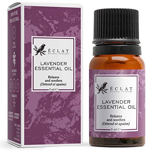 Lavender Essential Oil by Eclat - Pure, Concentrated & Natural Lavender Oil for Aromatherapy - Works with Diffusers & Humidifiers