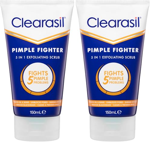 Clearasil Ultra 5 in 1 Face Wash Pimple Cleanse, 150ml (Pack of 2)
