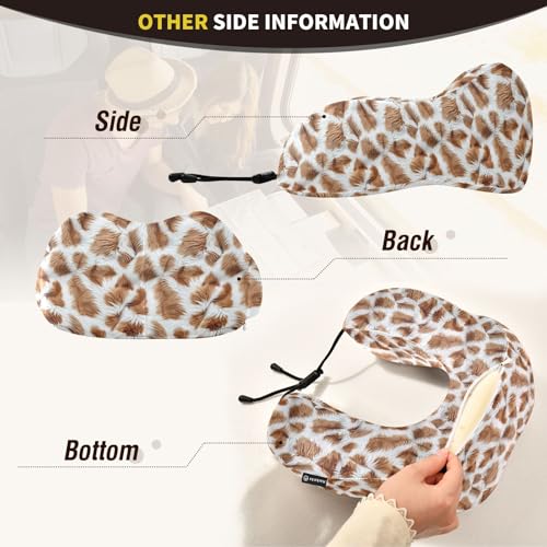 Almohada de viaje de espuma viscoelástica ajustable miniatura 5