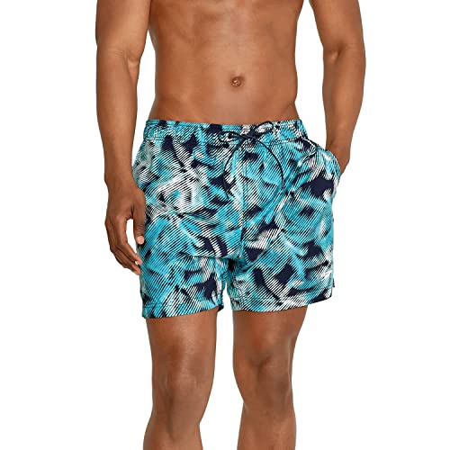 Speedo Men's Swim Trunk Short Length Redondo Comfort Liner Print